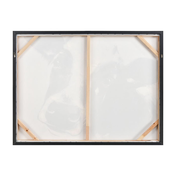 Atlas Lighting Lucy the Cow Framed Wall Art, White
