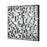 Atlas Lighting Mapped Dimensional Wall Art, Silver