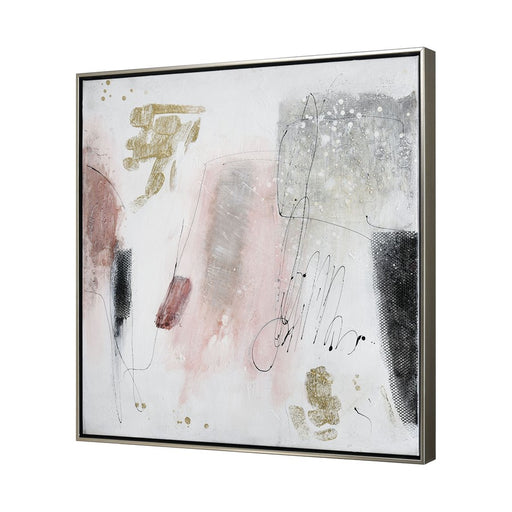Atlas Lighting Modern Blush II Framed Wall Art, White
