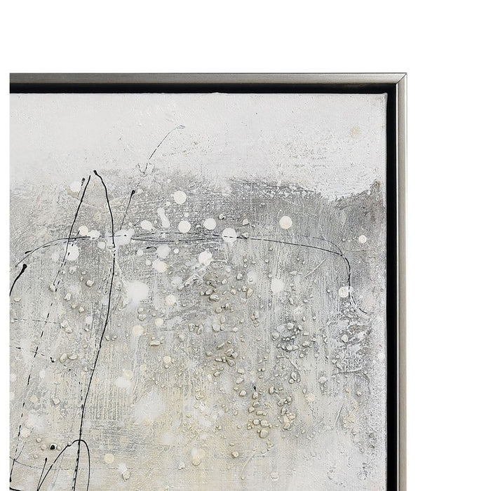 Atlas Lighting Modern Blush II Framed Wall Art, White