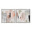 Atlas Lighting Modern Blush II Framed Wall Art, White