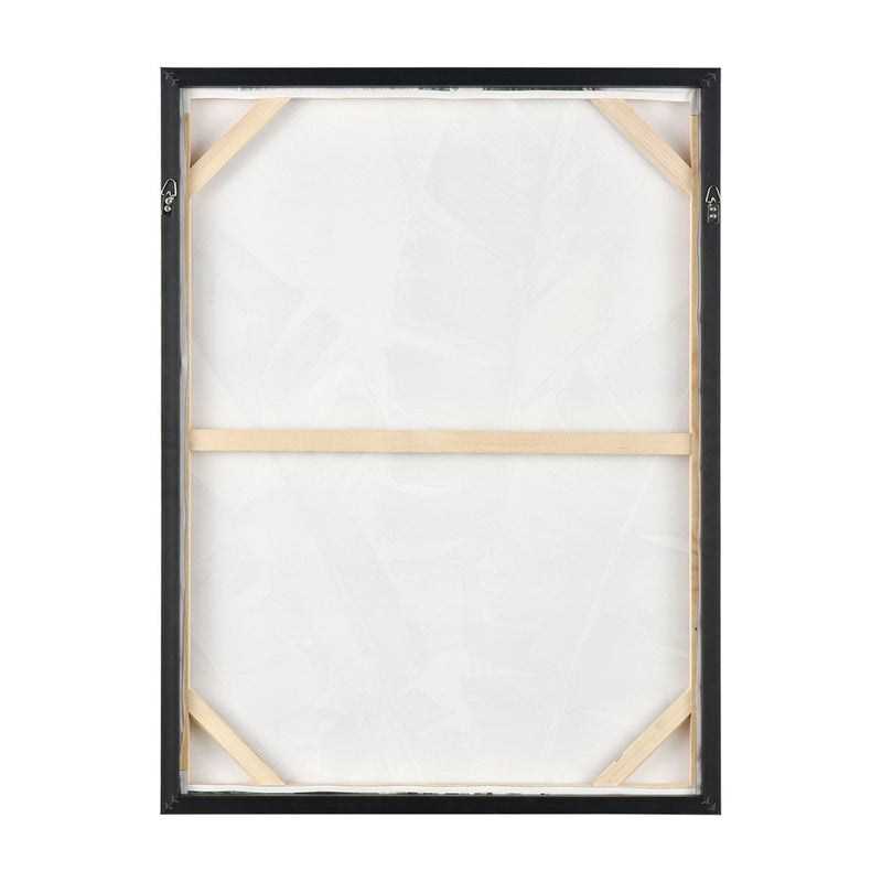 Atlas Lighting Musa I 24x32in Framed Wall Art | Green & Off White Fabric Canvas | Living Room & Dining Room Decor | Model WA11099-01