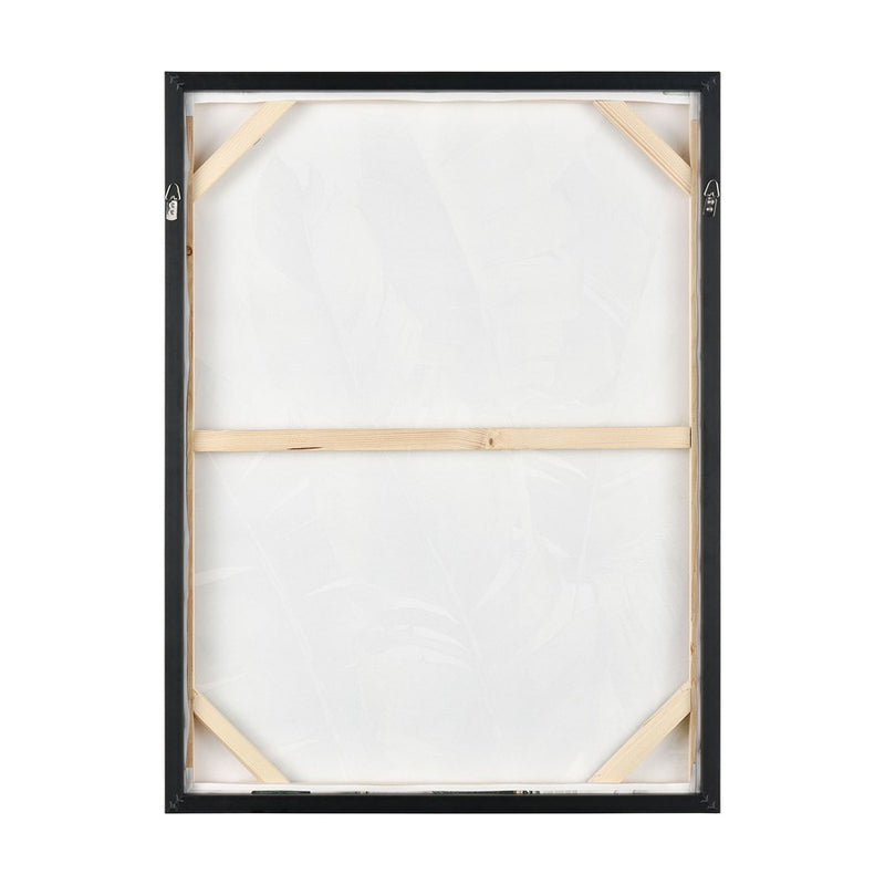 Atlas Lighting Musa II 24x32in Framed Wall Art | Green & Off White Fabric Canvas | Living Room & Dining Room Decor | Model WA11099-02