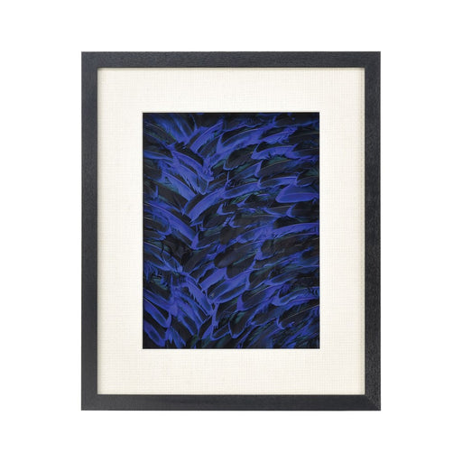 Atlas Lighting Neon Feather Dimensional Wall Art, Blue