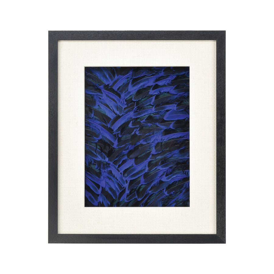 Atlas Lighting Neon Feather Dimensional Wall Art, Blue