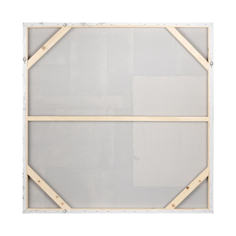 Atlas Lighting Pavement 40in Square Wall Art | Off White & Gray Textured Canvas | Living Room & Office Decor | 40in H | Model WA11115-01