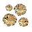 Atlas Lighting Petal Bowl, Set of 4, Gold
