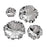 Atlas Lighting Petal Bowl, Set of 4, Silver