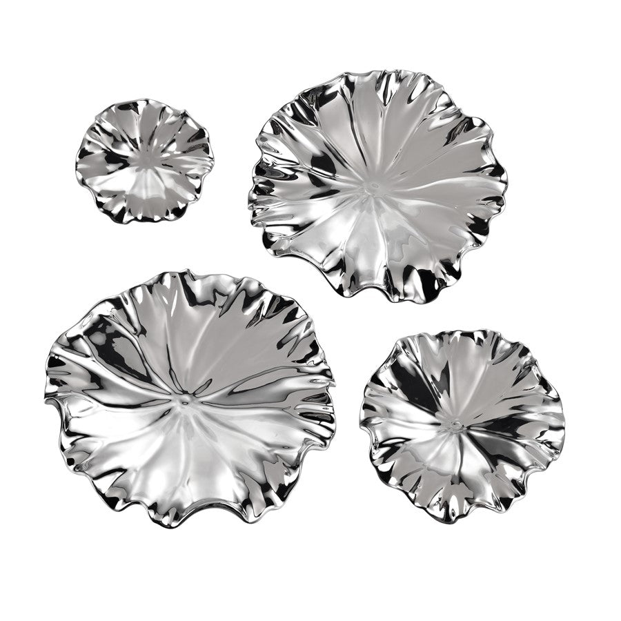 Atlas Lighting Petal Bowl, Set of 4, Silver