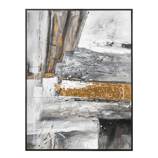 Atlas Lighting Reading in Gray Framed Wall Art, Gray