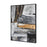 Atlas Lighting Reading in Gray Framed Wall Art, Gray