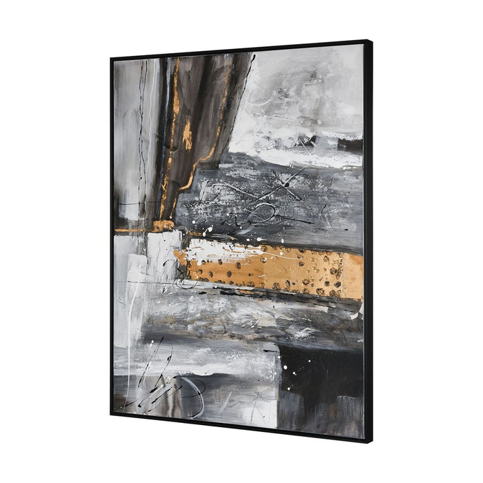 Atlas Lighting Reading in Gray Framed Wall Art, Gray
