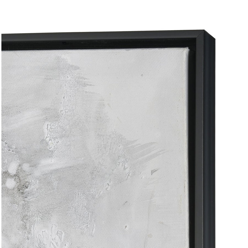 Atlas Lighting Reading in Gray 36.5in W Framed Wall Art | Modern Gray & Gold Fabric | Living Room & Office Decor | Model WA11125-01