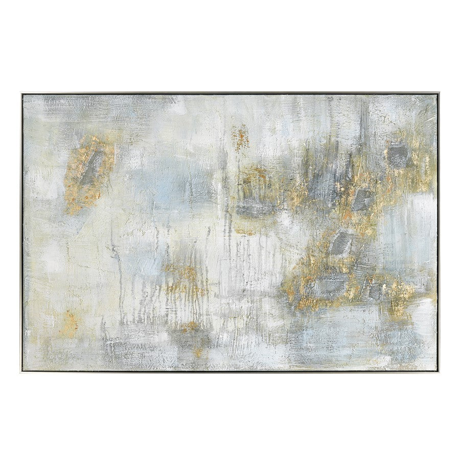Atlas Lighting Remembered Gold Wall Art, Off White