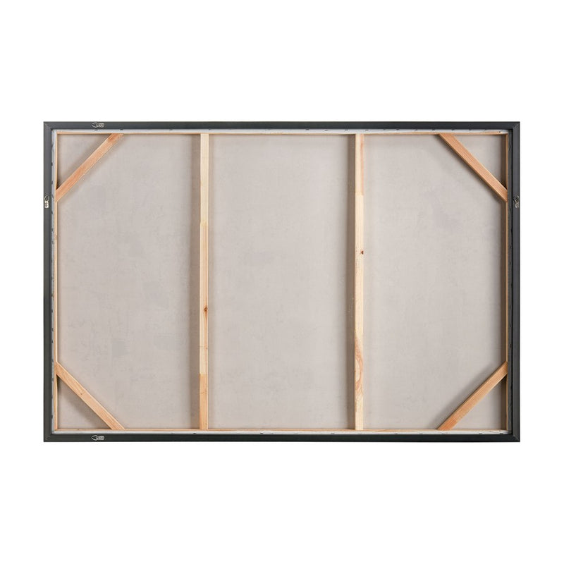 Atlas Lighting Remembered Gold 60in W Framed Wall Art | Modern Off White & Gold Fabric | Living Room & Entryway Decor | Model WA11126-01