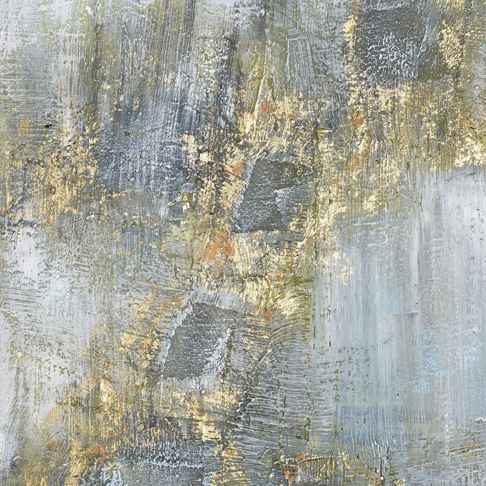 Atlas Lighting Remembered Gold Wall Art, Off White
