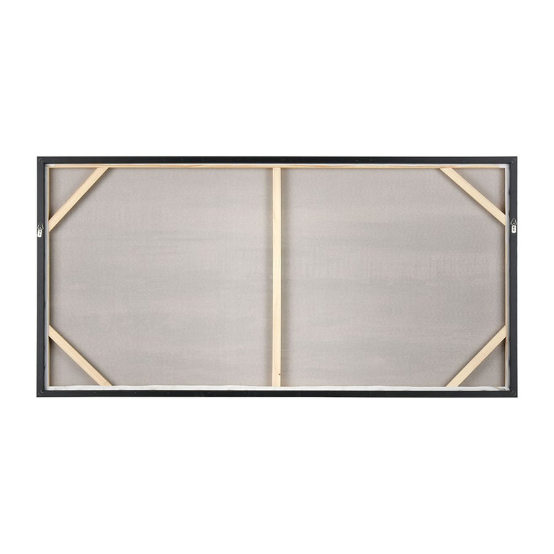 Atlas Lighting Renew 55in Framed Wall Art | Gray & White Textured Fabric | Living Room & Bedroom Decor | 55 x 1.75 x 27.5 in | Model WA11128-01