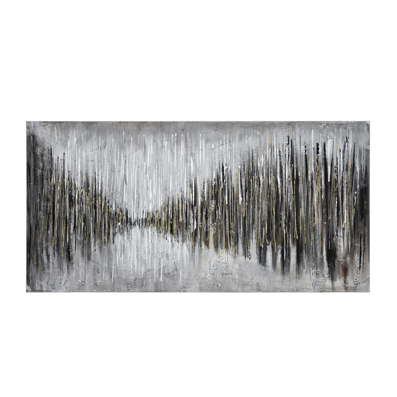Atlas Lighting Retreat of The Grande Armee 55in Wall Art | Gray & Black Fabric | Living Room & Office Decor | 55 x 1.5 x 27.5 in | Model WA11129-01