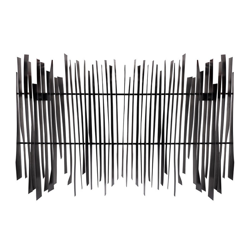 Atlas Lighting Ridge 45in Dimensional Wall Art | Aged Black Metal | Living Room & Office Statement | 45 x 6.5 x 31.5 in | Model WA11131-01