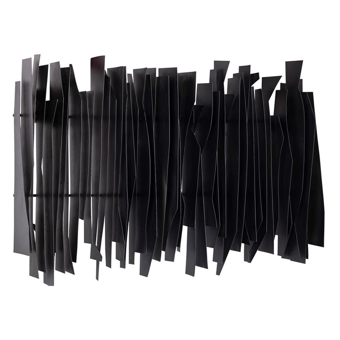 Atlas Lighting Ridge Dimensional Wall Art, Black
