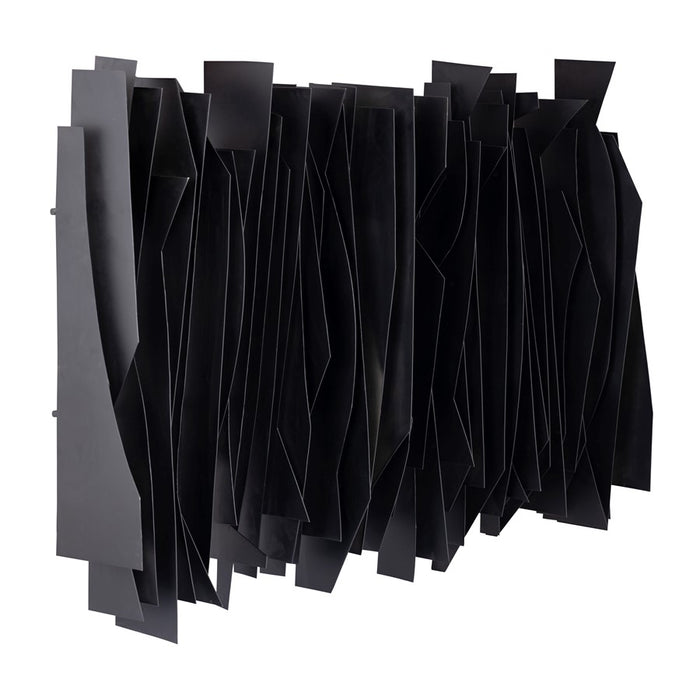 Atlas Lighting Ridge Dimensional Wall Art, Black