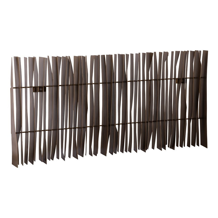 Atlas Lighting Ridge Dimensional Wall Art, Brass