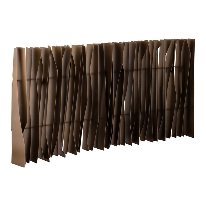 Atlas Lighting Ridge Dimensional Wall Art, Brass