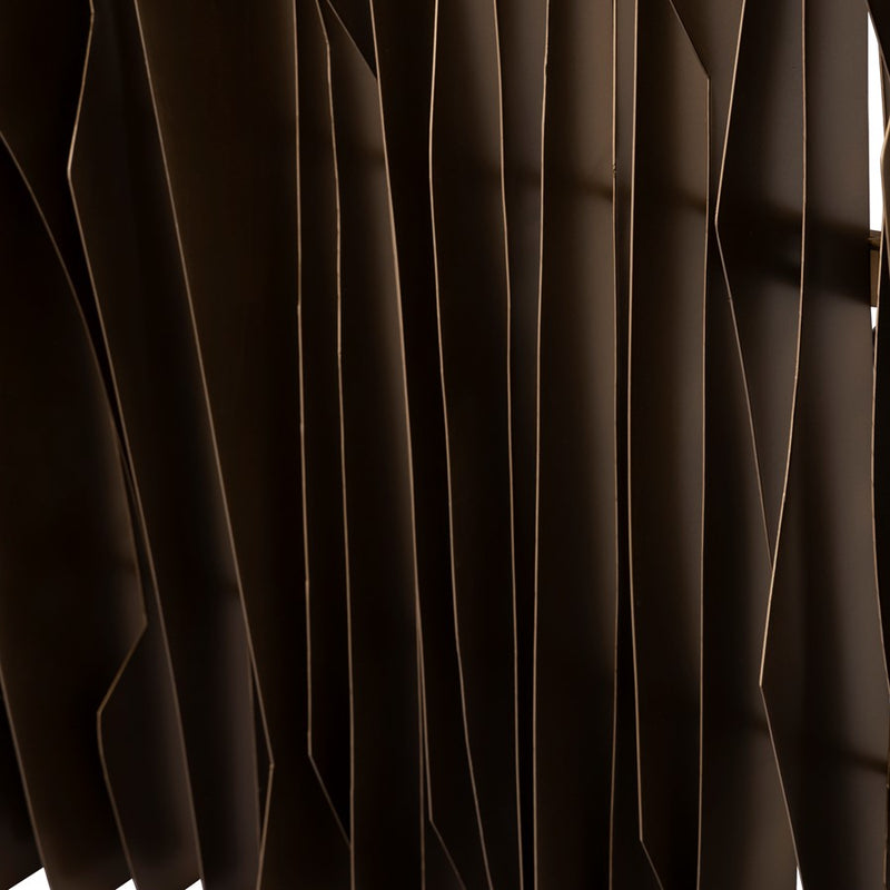 Atlas Lighting Ridge Dimensional Wall Art, Brass