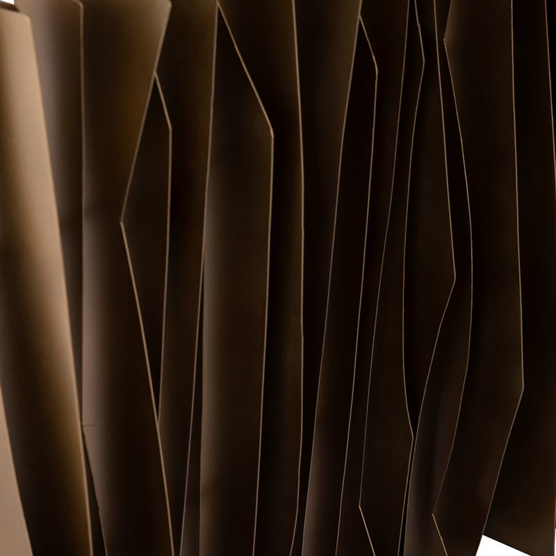 Atlas Lighting Ridge Dimensional Wall Art, Brass