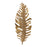 Atlas Lighting Sago Leaf Dimensional Wall Decor, Antique Gold