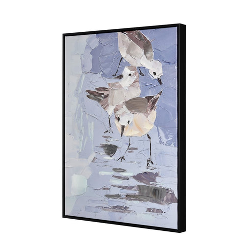 Atlas Lighting Seagull Abstract Framed Wall Art, Blue