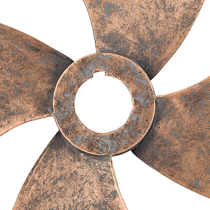 Atlas Lighting Ships Rudder Dimensional Wall Art, Antique Copper