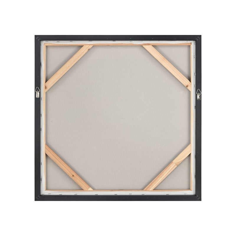 Atlas Lighting Silhouette II 24.75in Framed Wall Art | Transitional Black Fabric with White Brushstrokes | Living Room & Bedroom | Model WA11144-02