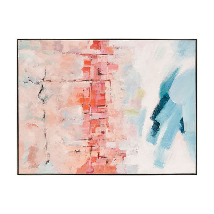 Atlas Lighting Skyline Hues Framed Wall Art, Cream