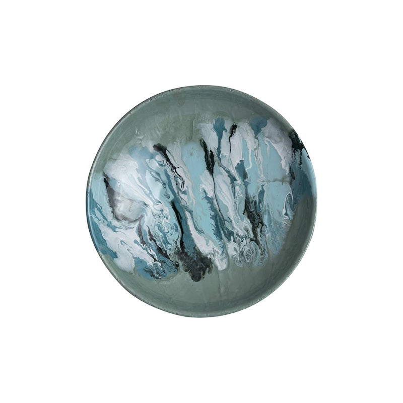 Atlas Lighting Spindrift 22.5in Dimensional Wall Art Set of 3 | Transitional Seafoam Green Enamel Metal | Living Room & Hallway | Model WA11150-01S