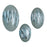 Atlas Lighting Spindrift Dimensional Wall Art, Set of 3, GR Enamel
