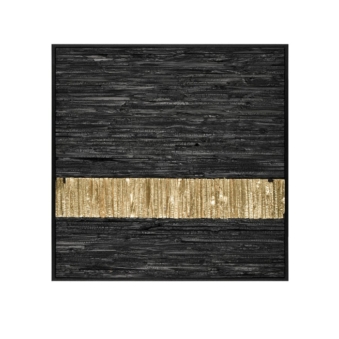 Atlas Lighting Stripe Wood II Dimensional Wall Art, Black
