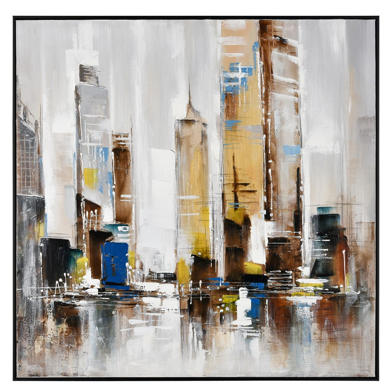 Atlas Lighting Symphony Cityscape Wall Art, Gray