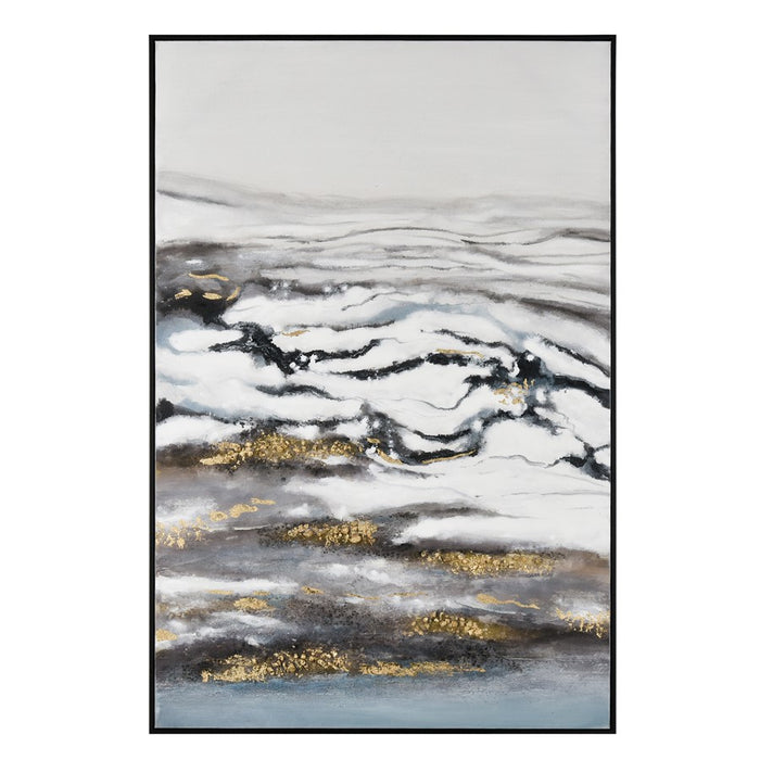 Atlas Lighting Tumult Framed Wall Art, Off White