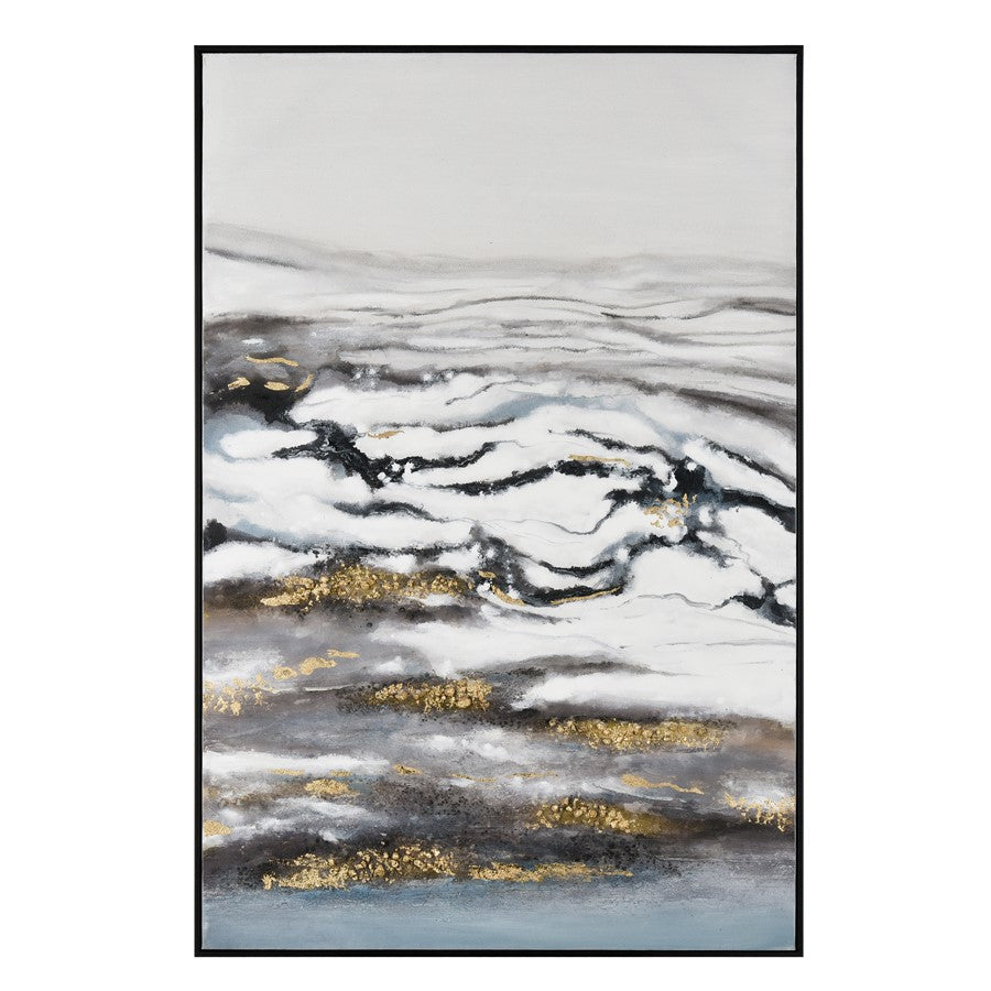 Atlas Lighting Tumult Framed Wall Art, Off White