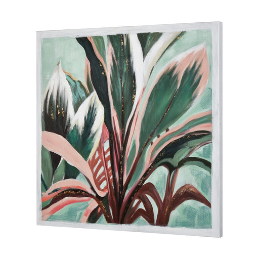 Atlas Lighting Variegate Wall Art, Green