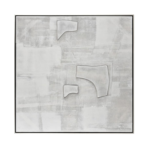 Atlas Lighting Whiten I Abstract Framed Wall Art, White