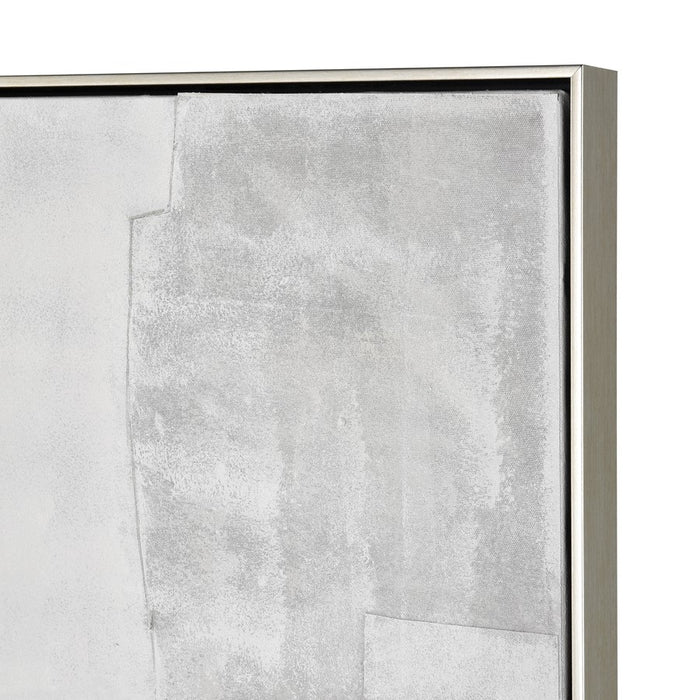 Atlas Lighting Whiten I Abstract Framed Wall Art, White