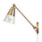 Atlas Lighting Albany 9.25'' High 1Lt Swingarm Sconce, Gold/Clear