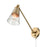 Atlas Lighting Albany 9.25'' High 1Lt Swingarm Sconce, Gold/Clear