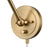 Atlas Lighting Albany 9.25'' High 1Lt Swingarm Sconce, Gold/Clear