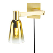 Atlas Lighting Audrey 10''H 1Lt Swingarm Sconce, Satin Brass/Gold - WL11004-BS