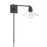 Atlas Lighting Dillon 6.75'' High 1Lt Swingarm Sconce, Black/Clear