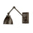 Atlas Lighting Maggie 6.75''H 1Lt Swingarm Sconce, Bronze/Bronze