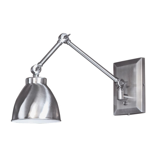 Atlas Lighting Maggie 6.75'' High 1Lt Swingarm Sconce, Pewter/Gray